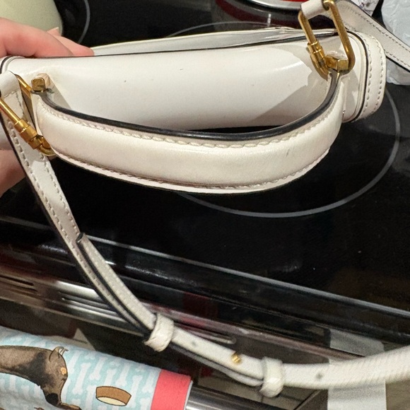 Tory Burch White and Gold Mini Bag - Picture 10 of 16